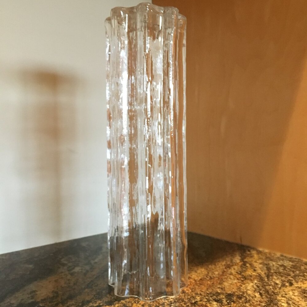 Crystal Glass Cylinder Pendant Light Chrome Hanging Fixture #5